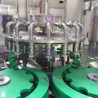 38mm chai cổ 24 Head Máy Juice Filling Với Nhiệt độ điều khiển