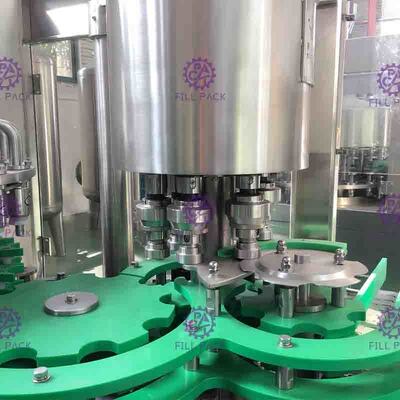 38mm chai cổ 24 Head Máy Juice Filling Với Nhiệt độ điều khiển