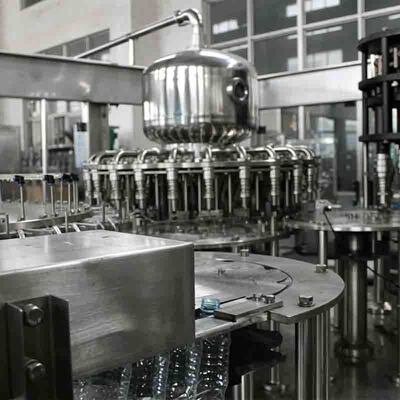 Máy ép nước cam nóng 0,4Mpa 8000BPH cho lọ thủy tinh có nắp vặn