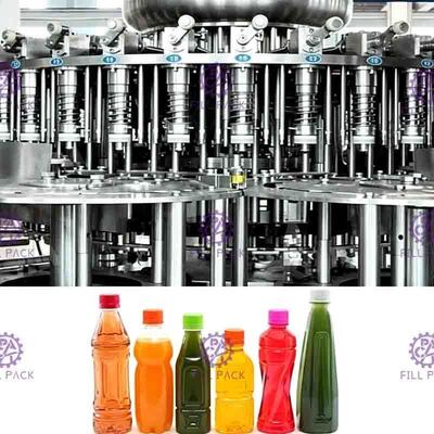 Máy đóng gói nước ép trái cây chai thủy tinh SUS304 2L 4000BPH với thiết bị đồng hóa