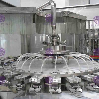 Máy đóng gói nước ép trái cây chai thủy tinh SUS304 2L 4000BPH với thiết bị đồng hóa