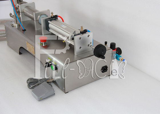 Máy chiết rót bằng khí nén 25bpm Máy chiết rót nước khoáng có công tắc chân