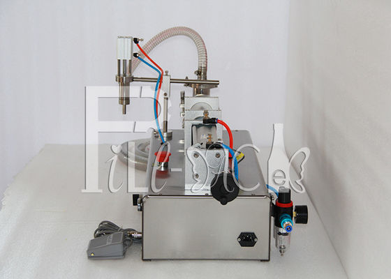 Máy chiết rót bằng khí nén 25bpm Máy chiết rót nước khoáng có công tắc chân