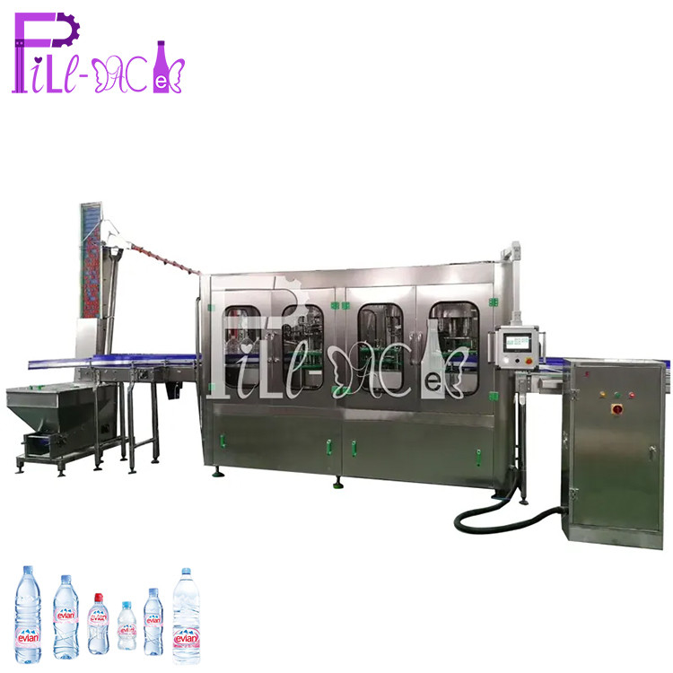 Máy chiết rót nước an toàn cao vô trùng Chai nhựa 0,5L Monoblock Aseptic 0,5MPA