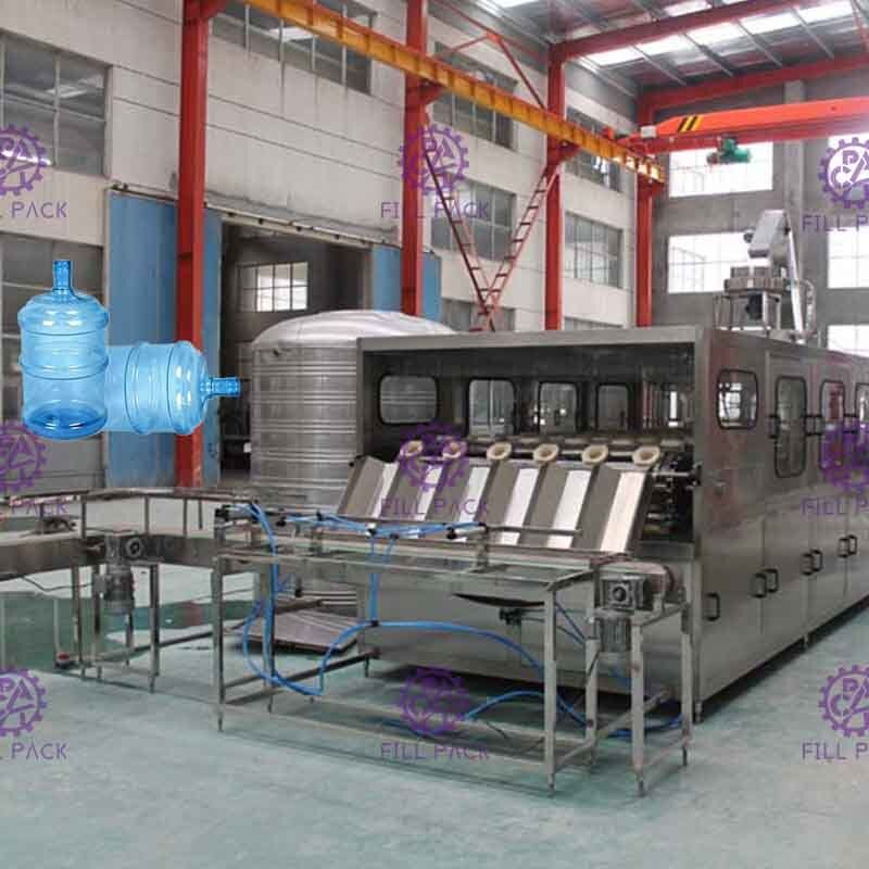Tự động 900BPH 5 Gallon Máy chiết rót nước Với Loại Nanfang bơm 6 dòng