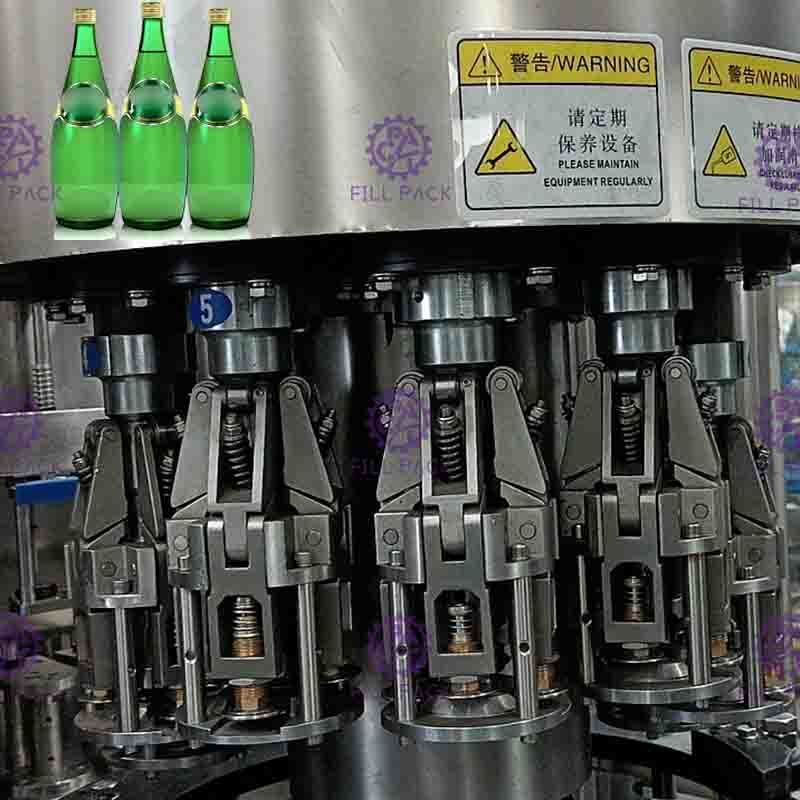 Máy đóng nắp thức uống có ga 3 trong 1 Chai thủy tinh Monobloc có nắp nhôm