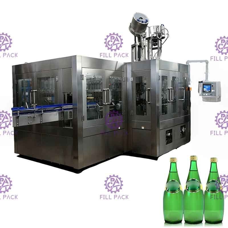 Kính nhựa PET 3 trong 1 Nước uống có ga Monobloc Máy đóng chai nước / Thiết bị / Dây chuyền / Nhà máy / Hệ thống