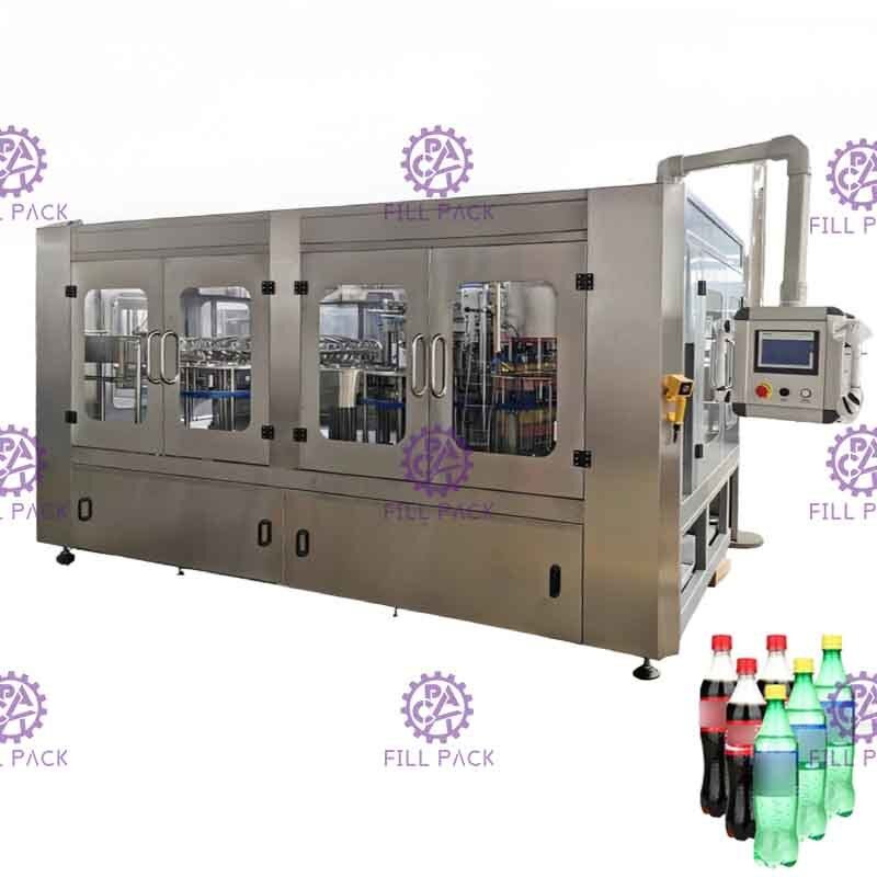 Kính nhựa PET 3 trong 1 Monobloc Gas Nước giải khát Nước uống Sản xuất chai rượu / Thiết bị / Nhà máy / Hệ thống
