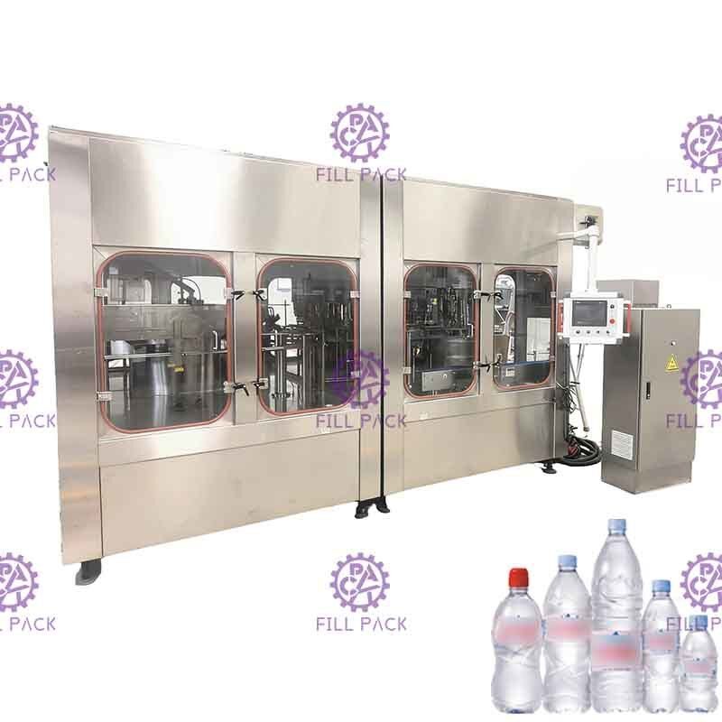 Nước uống tinh khiết PET Chai nước 3 trong 1 Máy giặt Monoblock Filler Capper Thiết bị / Nhà máy / Máy / Hệ thống / Dây chuyền