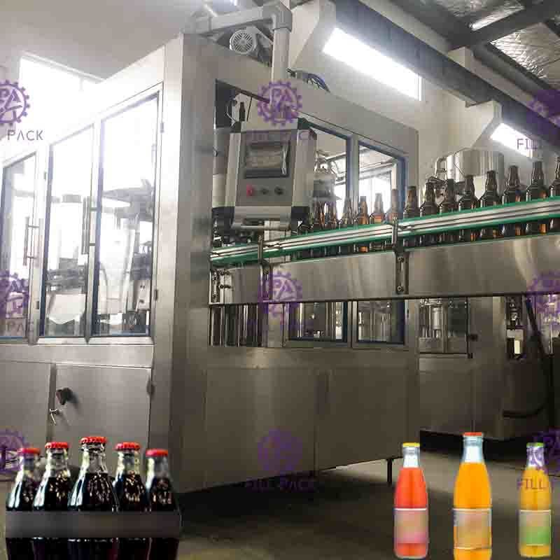Máy đóng chai 10000BPH 32 đầu loại kết hợp nắp vương miện
