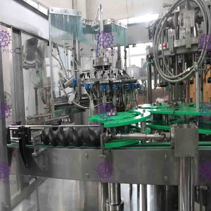 3 trong 1 Glass Bottle Bia giặt Điền Sealing Machine, Chai Bia điền Dòng