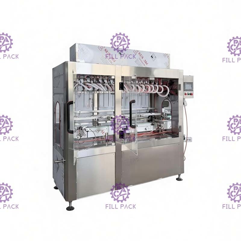 Máy chiết rót chai nhựa tự động Hiệu quả cao Đa đầu tuyến tính Không ăn mòn