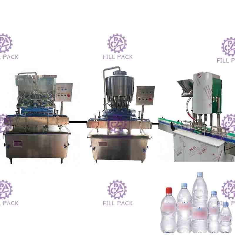 Nước uống tinh khiết PET Chai nước 3 trong 1 Thiết bị sản xuất Monoblock / Nhà máy / Máy / Hệ thống / Dây chuyền
