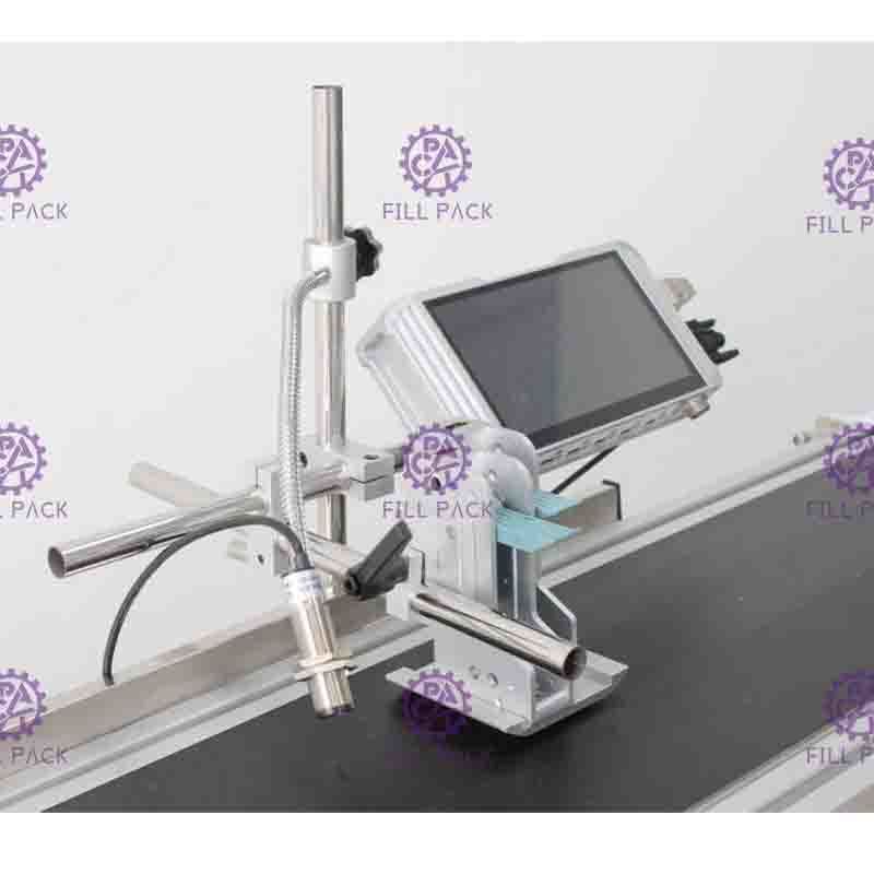 Tự động tốc độ 75 m/phút Máy mã hóa in phun độ phân giải cao cho mã ngày/logo