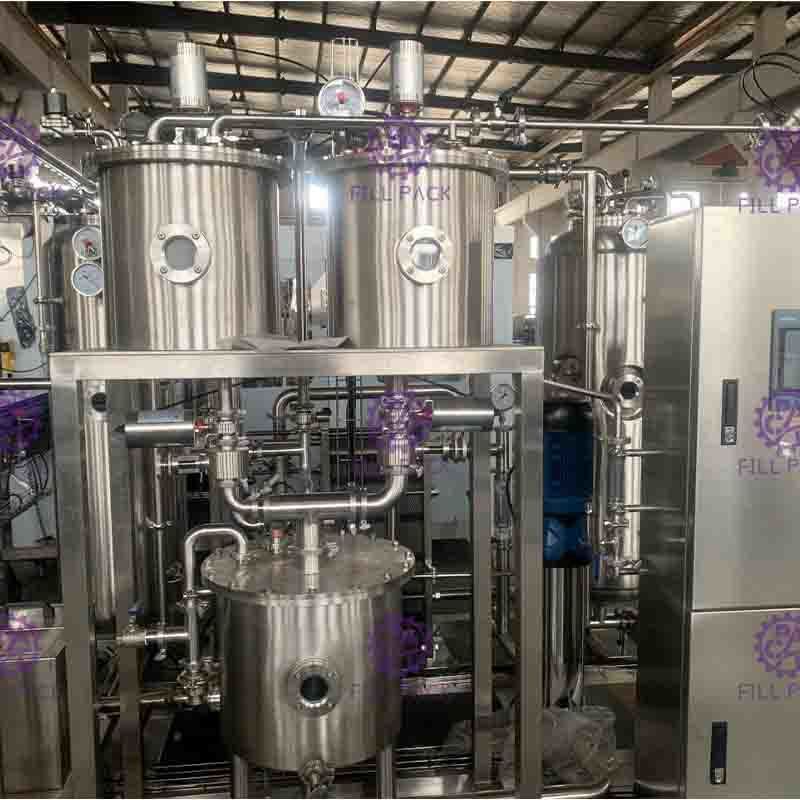 Tỷ lệ cao khát Making Machine 9000L / H Với CO2 và đồ uống