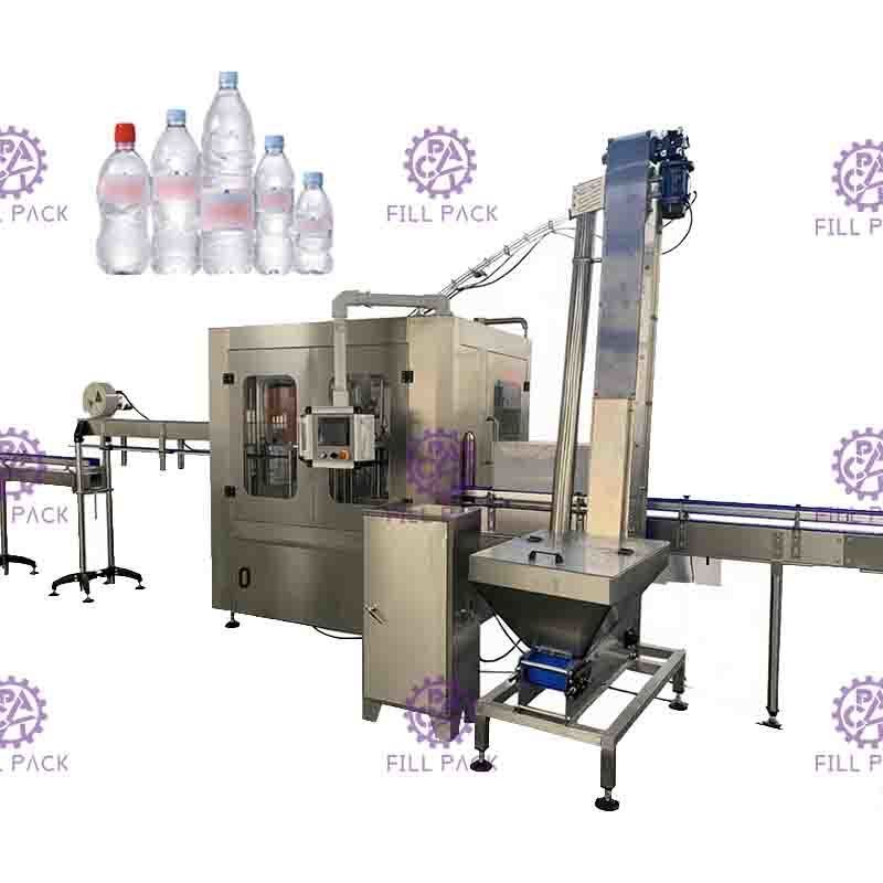 Máy chiết rót nước an toàn cao vô trùng Chai nhựa 0,5L Monoblock Aseptic 0,5MPA