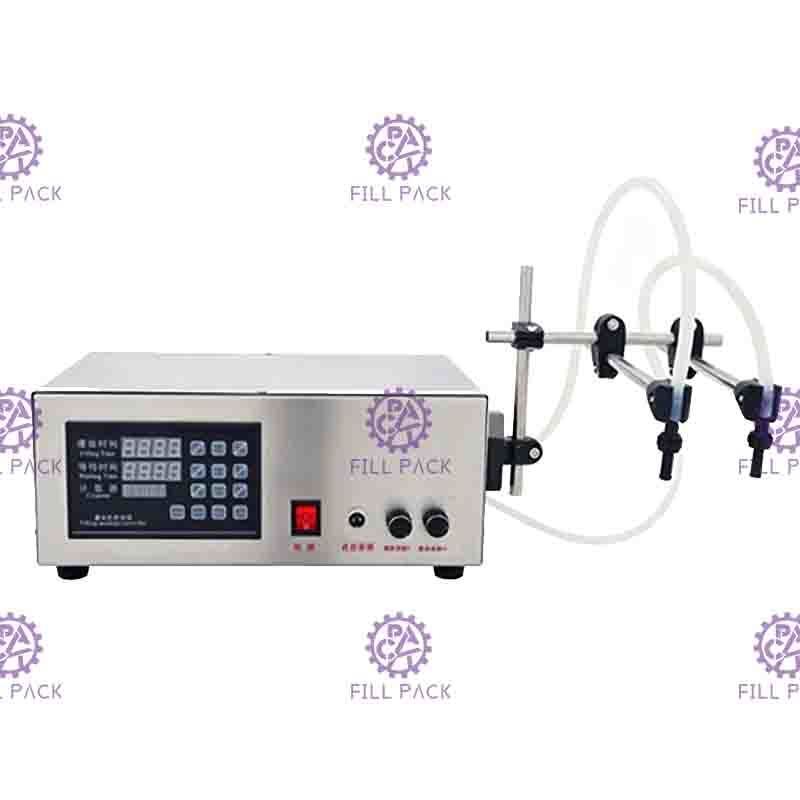 Máy chiết rót nước bán tự động 2Heads Máy bơm điều khiển kỹ thuật số điện Chai chất lỏng