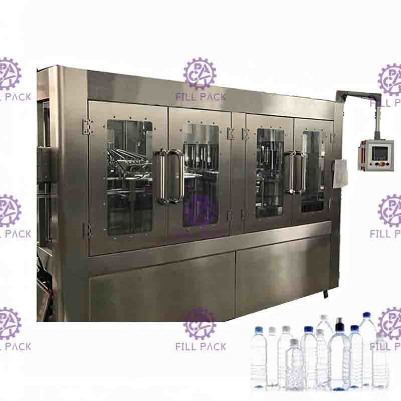 6000BPH 2000ml Máy chiết rót nước tinh khiết 3 trong 1 tự động