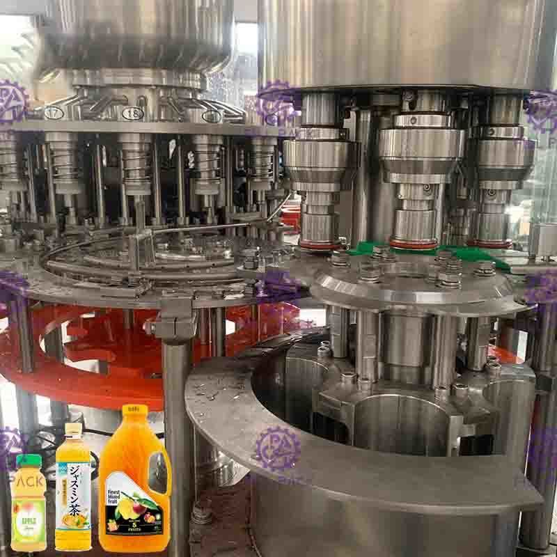 Máy chiết rót nước ép chai nhựa nhỏ 3 trong 1 tự động / Dây chuyền sản xuất / Nhà máy đóng chai