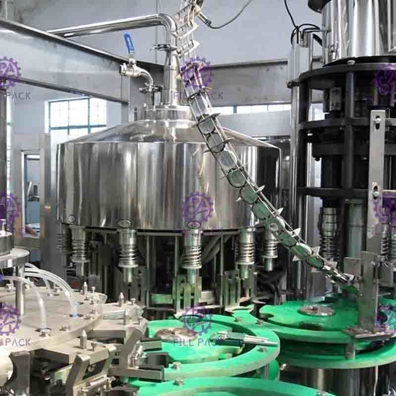 4.2Kw hoàn toàn tự động, không - Gas Juice Drink máy chiết Đối Glass Bottle